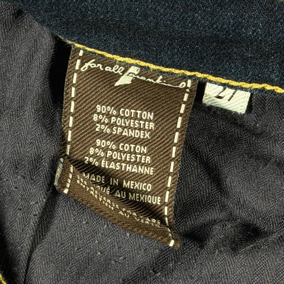 7 For All Mankind Josefina Skinny Boyfriend Jeans Dark Wash Distressed Size 27 - Picture 10 of 13